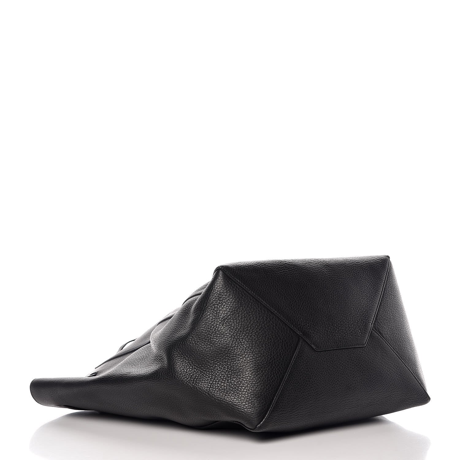 Celine Soft Grained Calfskin Medium Belt Cabas Phantom Black 4 of 15