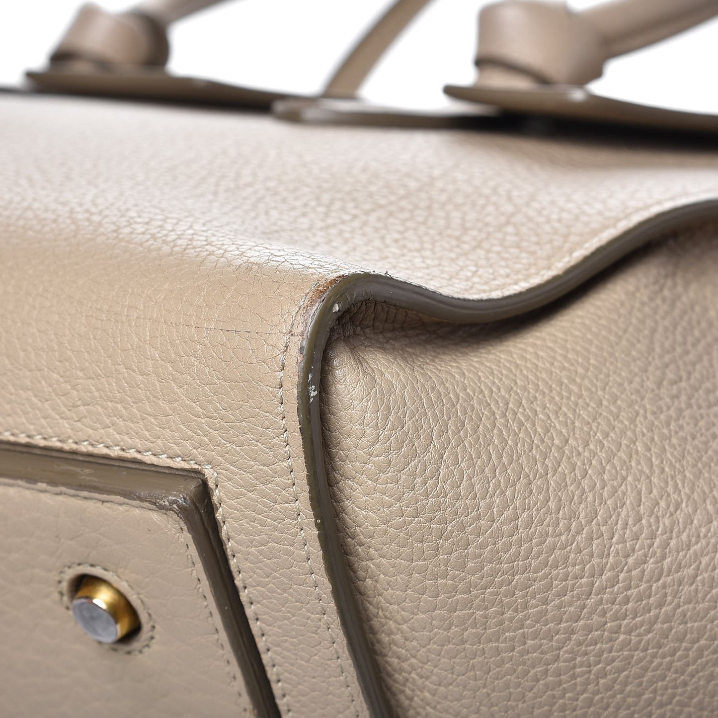 Crisped Calfskin Small Tie Knot Tote Light Taupe