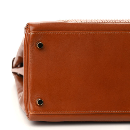 Hermes Tadelakt Ghillies Kelly Retourne 35 Fauve 7 of 12