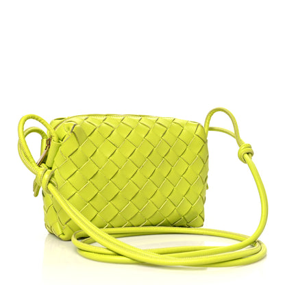 Bottega Veneta Nappa Intrecciato Mini Loop Camera Bag Acid Kiwi 3 of 10