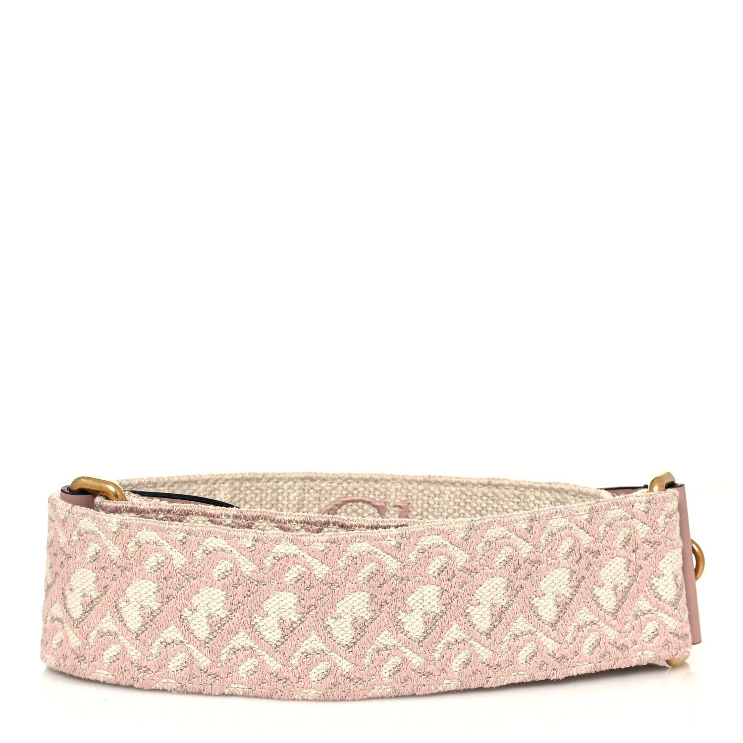 Christian Dior Oblique Adjustable Shoulder Strap Rose Des Vents 2 of 5