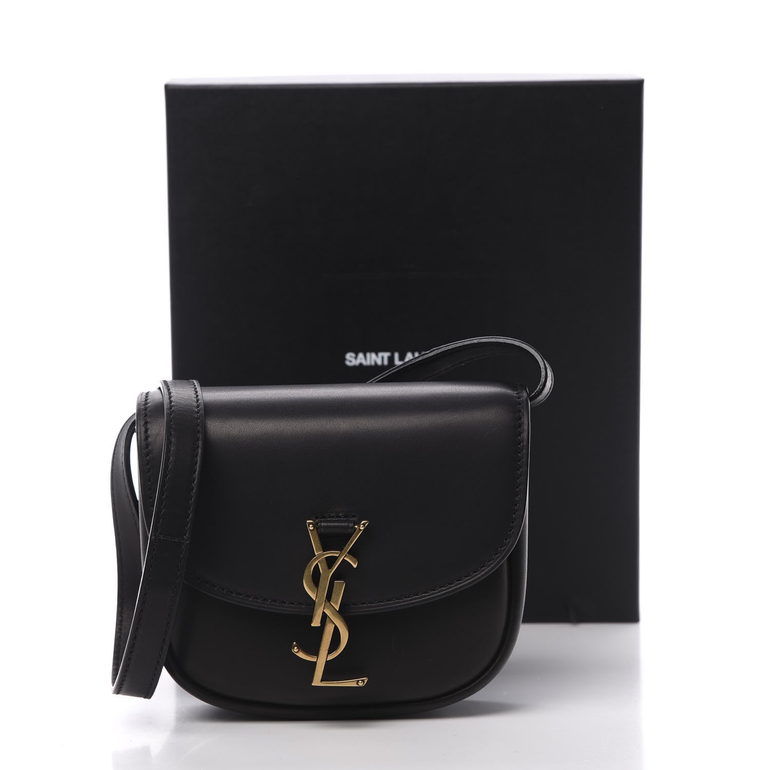 Saint Laurent Smooth Calfskin Mini Classic Monogram Kaia Satchel Black 16 of 16