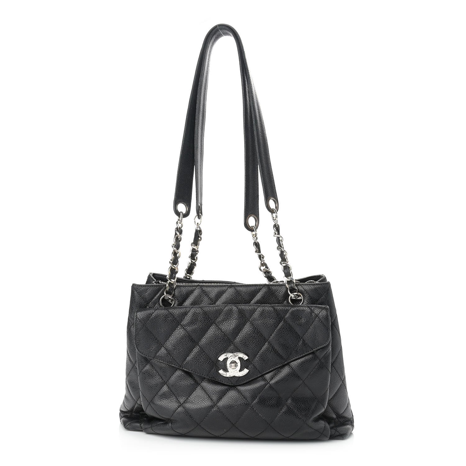 Chanel Caviar Quilted Flap Shoulder Bag Black 1 of 10