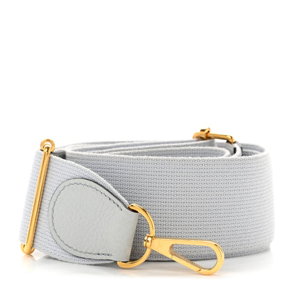 Hermes Toile Taurillon Clemence Shoulder Strap Bleu Lin 1 of 3