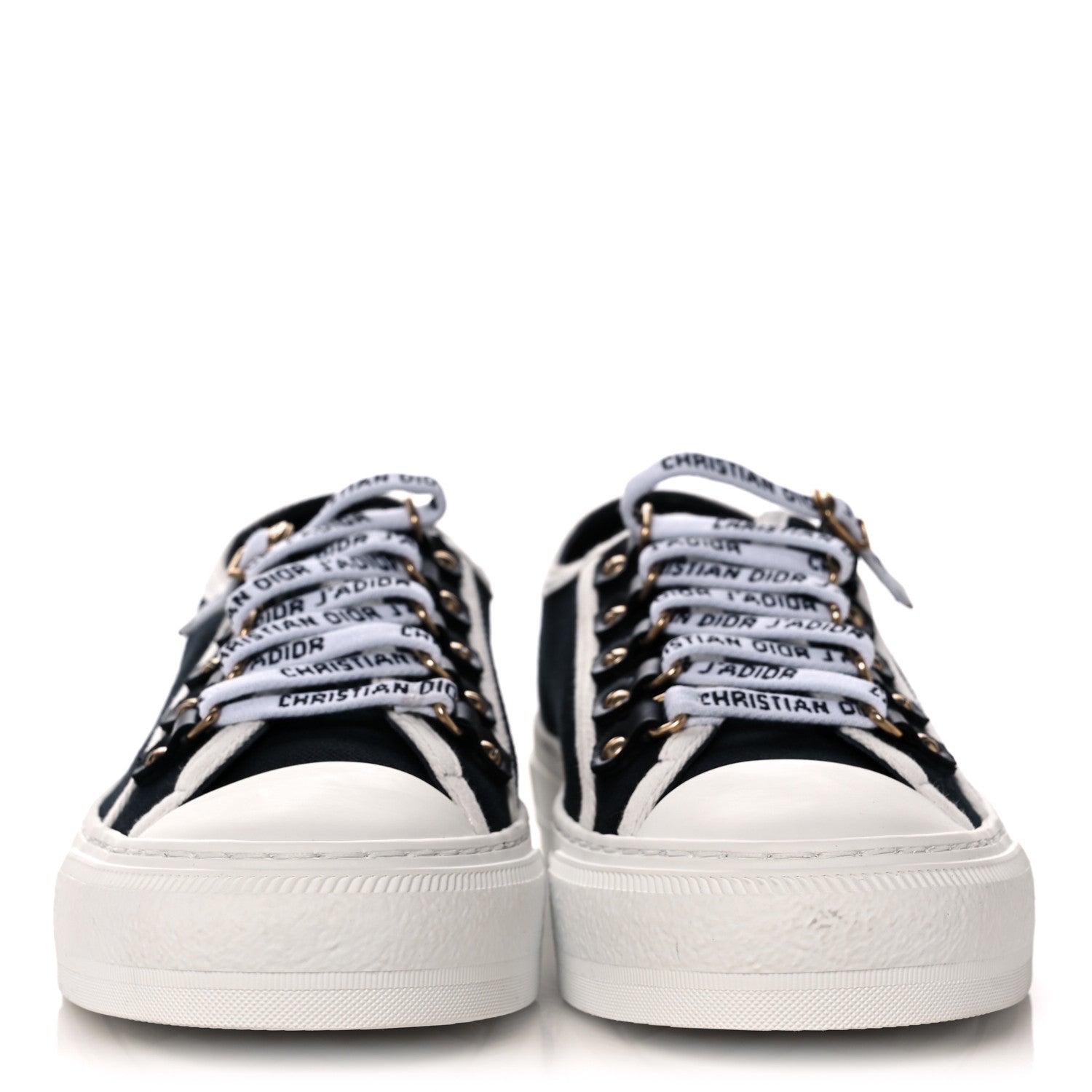 Christian Dior Canvas Walk'N'Dior Low Top Sneakers 38 Black 2 of 9