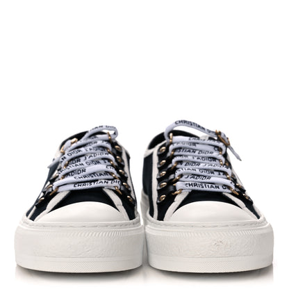 Christian Dior Canvas Walk'N'Dior Low Top Sneakers 38 Black 2 of 9