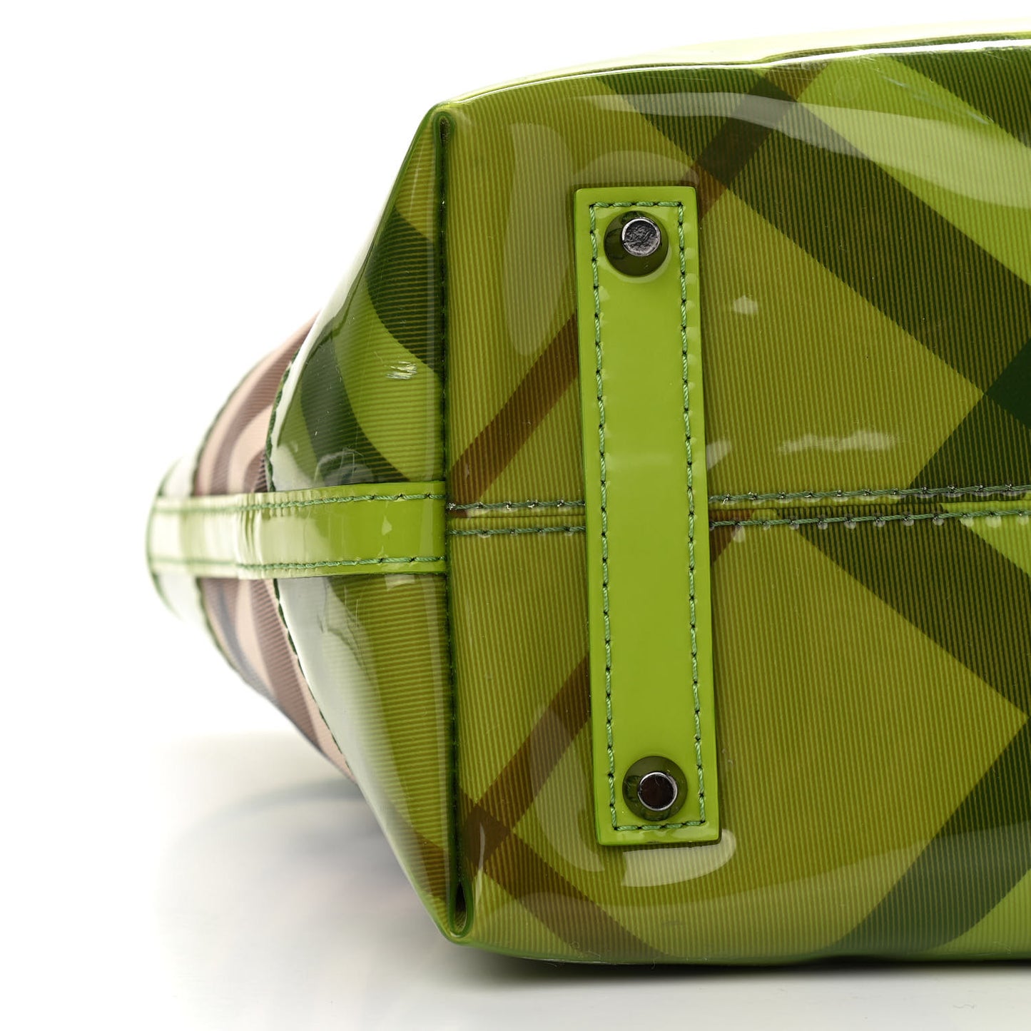 Nova Check PVC Tote Green