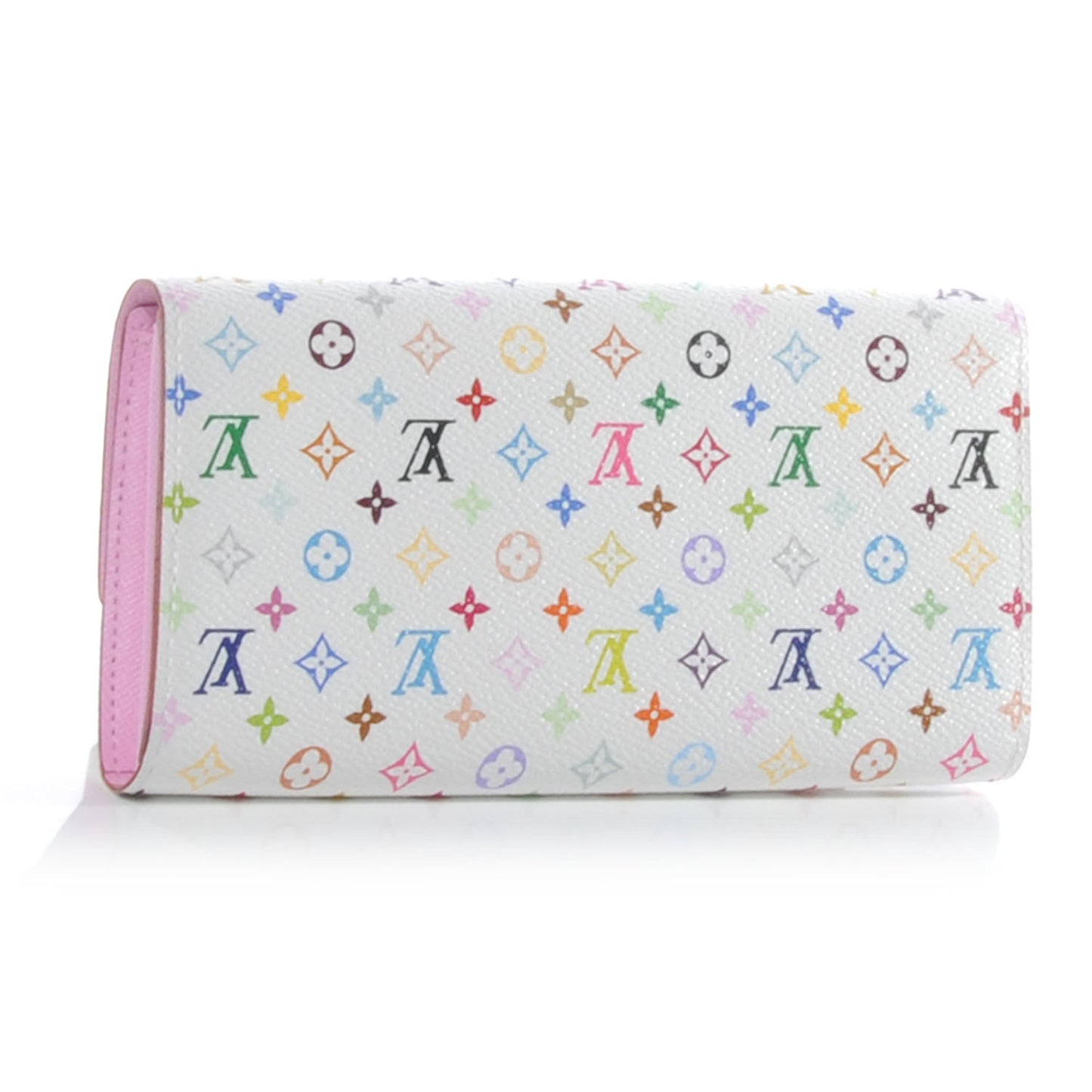 Monogram Multicolor Sarah Wallet White