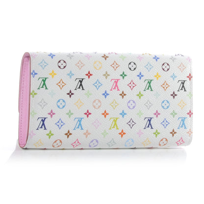 Louis Vuitton Monogram Multicolor Sarah Wallet White 3 of 8