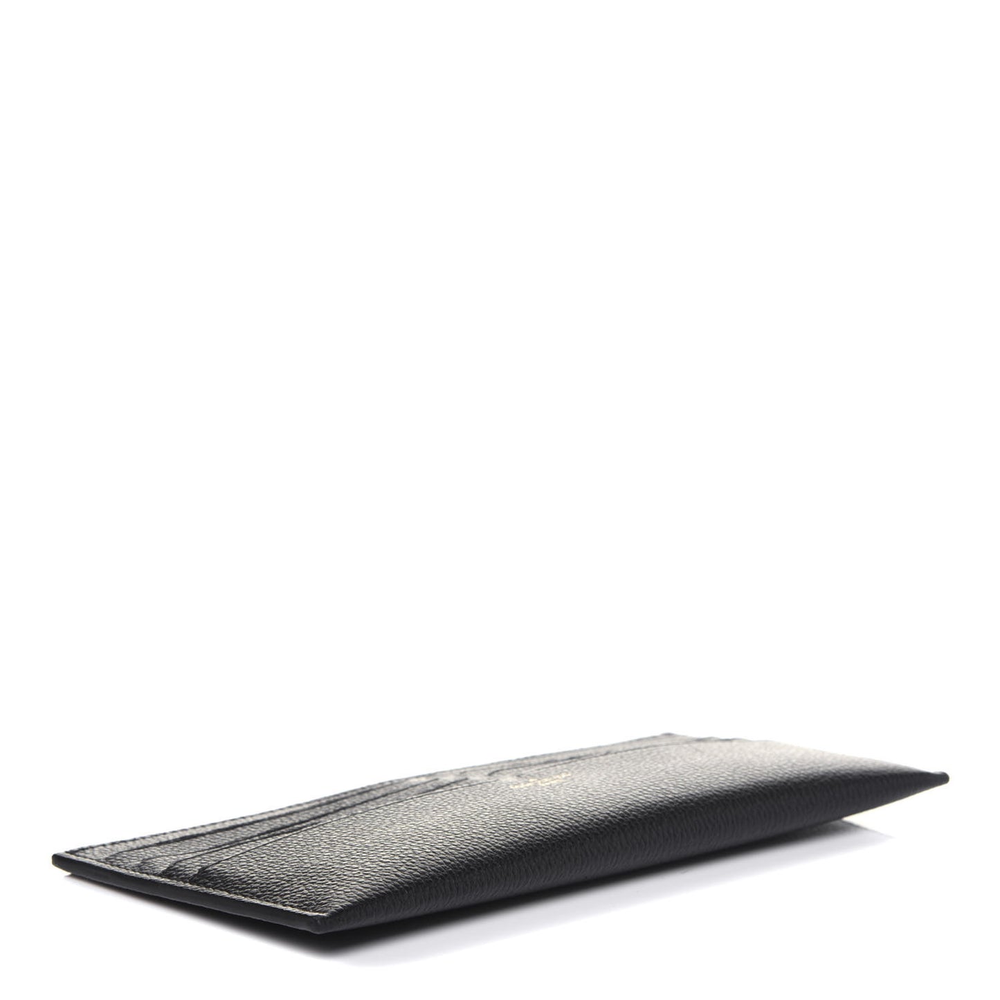 Calfskin Felicie Chain Wallet Card Holder Insert Black
