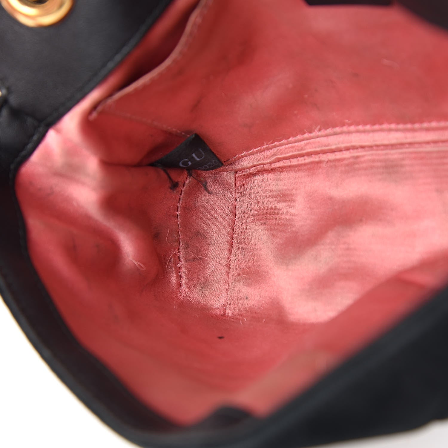 Gucci Velvet Matelasse Mini GG Marmont Shoulder Bag Black 8 of 16