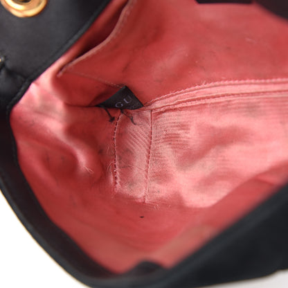 Gucci Velvet Matelasse Mini GG Marmont Shoulder Bag Black 8 of 16