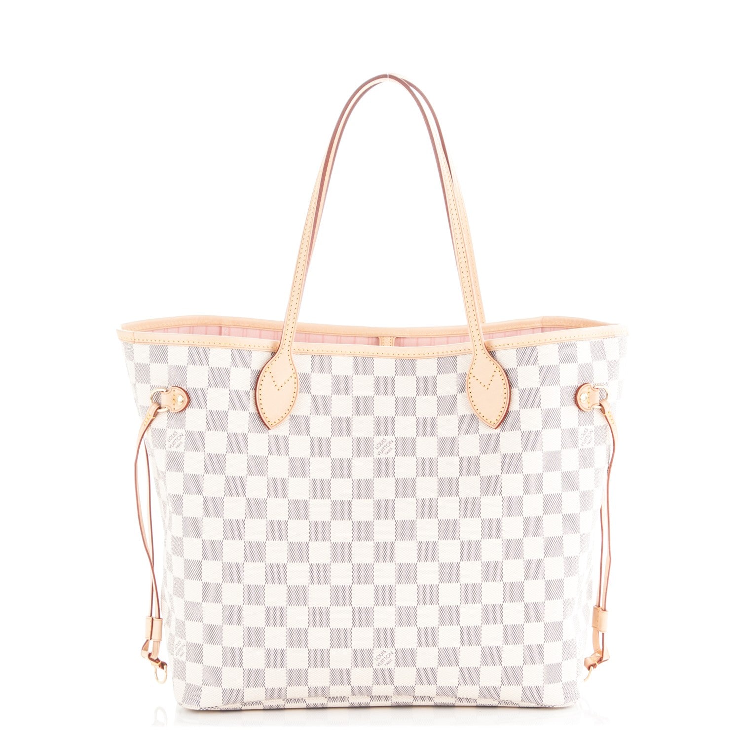 Louis Vuitton Damier Azur Neo Neverfull MM Rose Ballerine 1 of 7