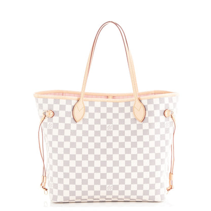 Louis Vuitton Damier Azur Neo Neverfull MM Rose Ballerine 1 of 7