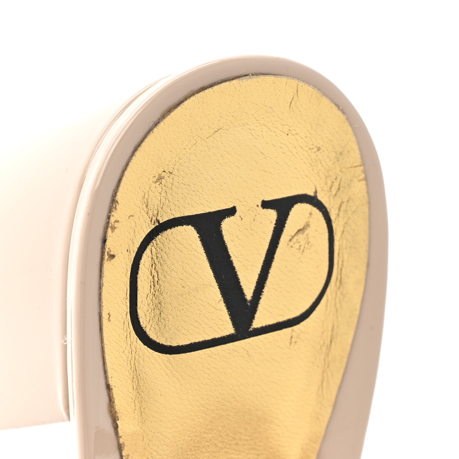 Valentino Garavani Patent One Stud Ankle Strap 90mm Sandals 38.5 Poudre 10 of 10
