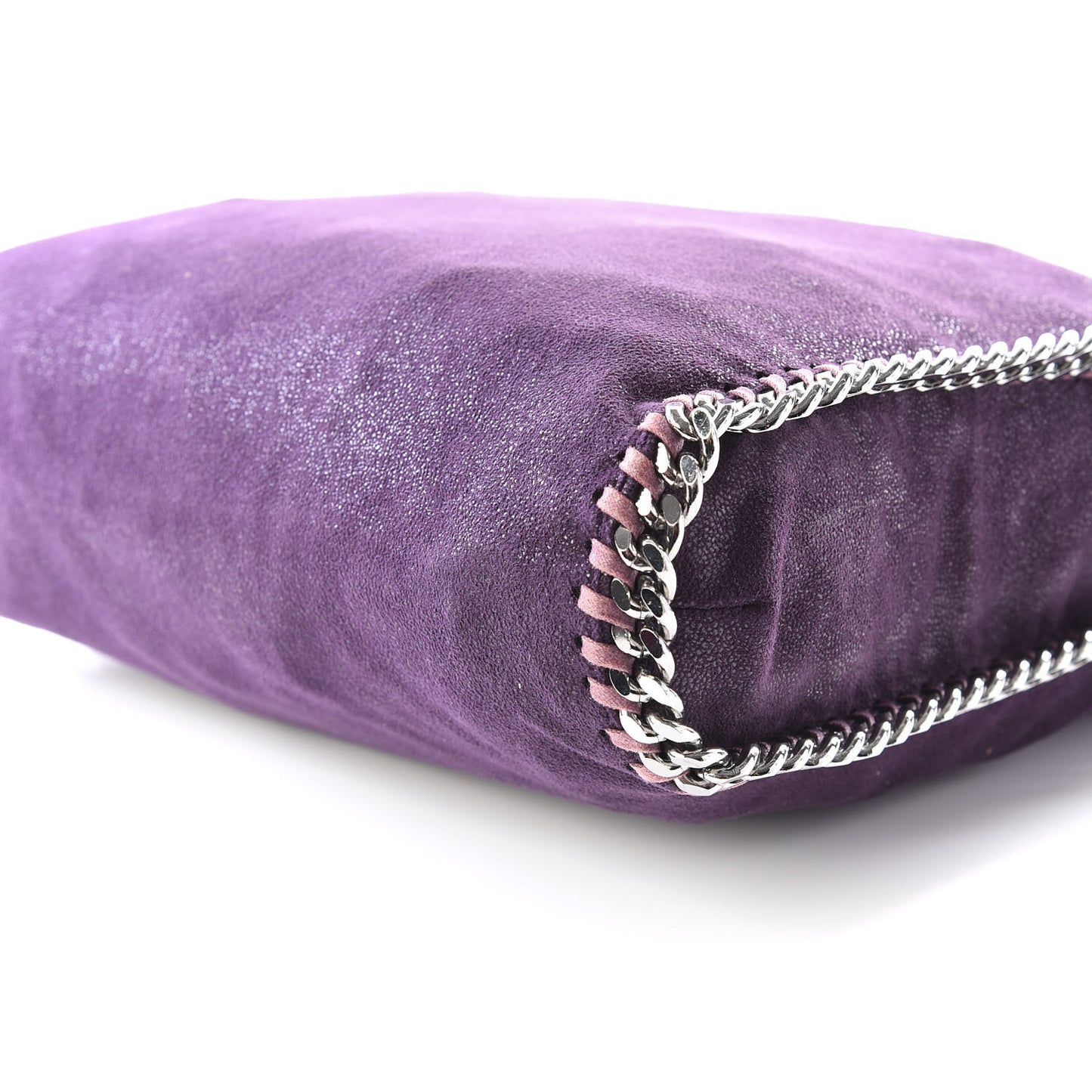 Shaggy Deer Small Falabella Fold Over Tote Purple
