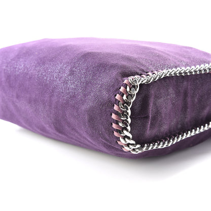 Stella McCartney Shaggy Deer Small Falabella Fold Over Tote Purple 6 of 8