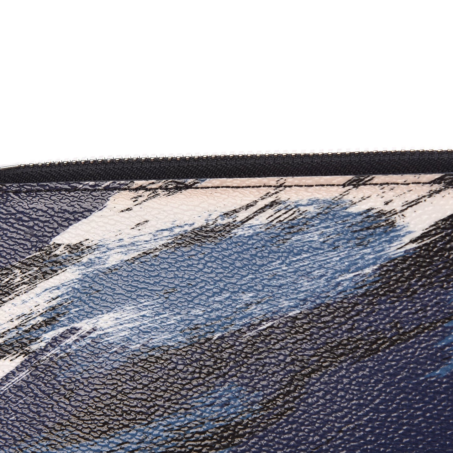Canvas Printed Brushstroke Camouflage Pochette Jour PM Blue