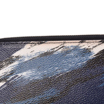Louis Vuitton Canvas Printed Brushstroke Camouflage Pochette Jour PM Blue 7 of 8