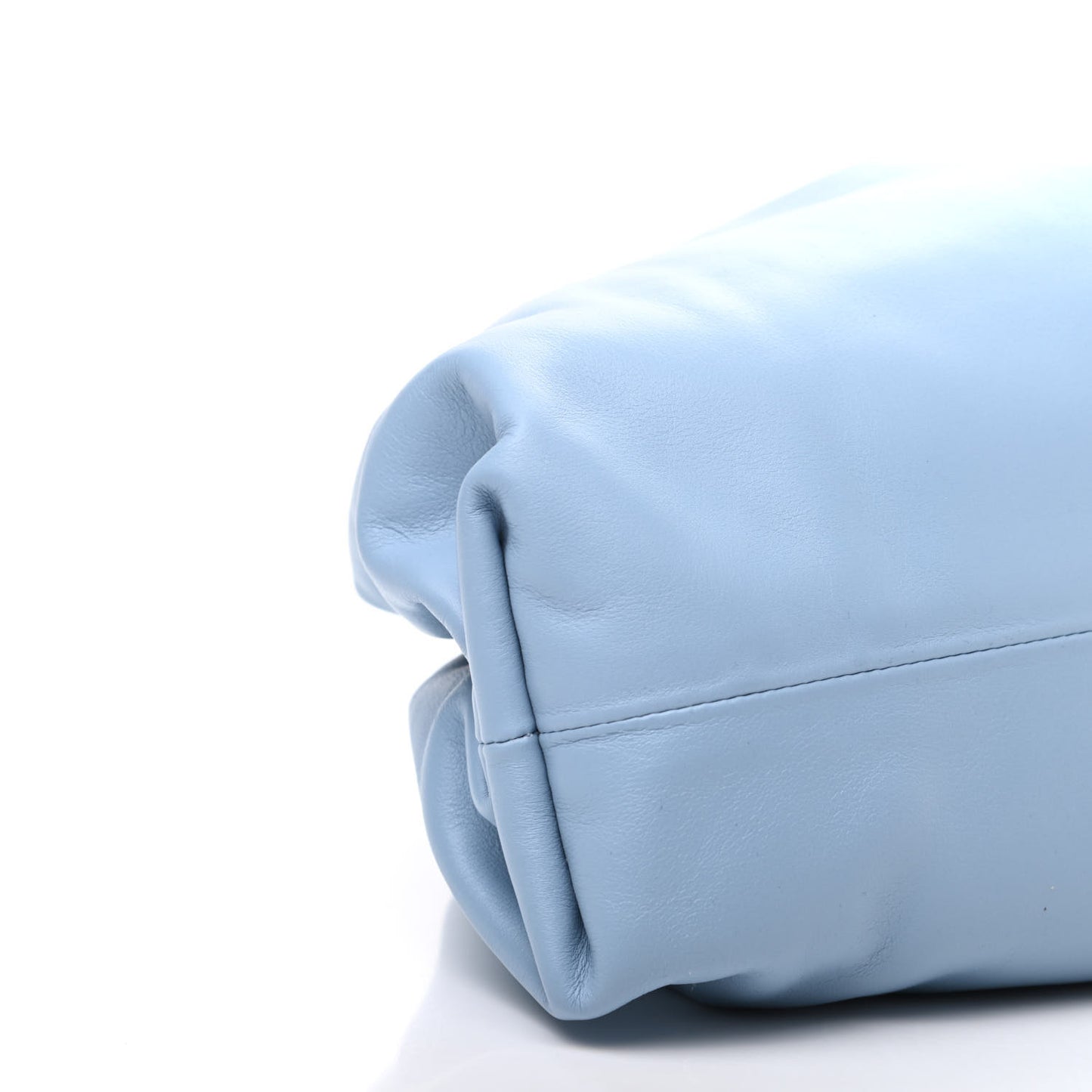 Smooth Butter Calf The Pouch Oversized Clutch Ice