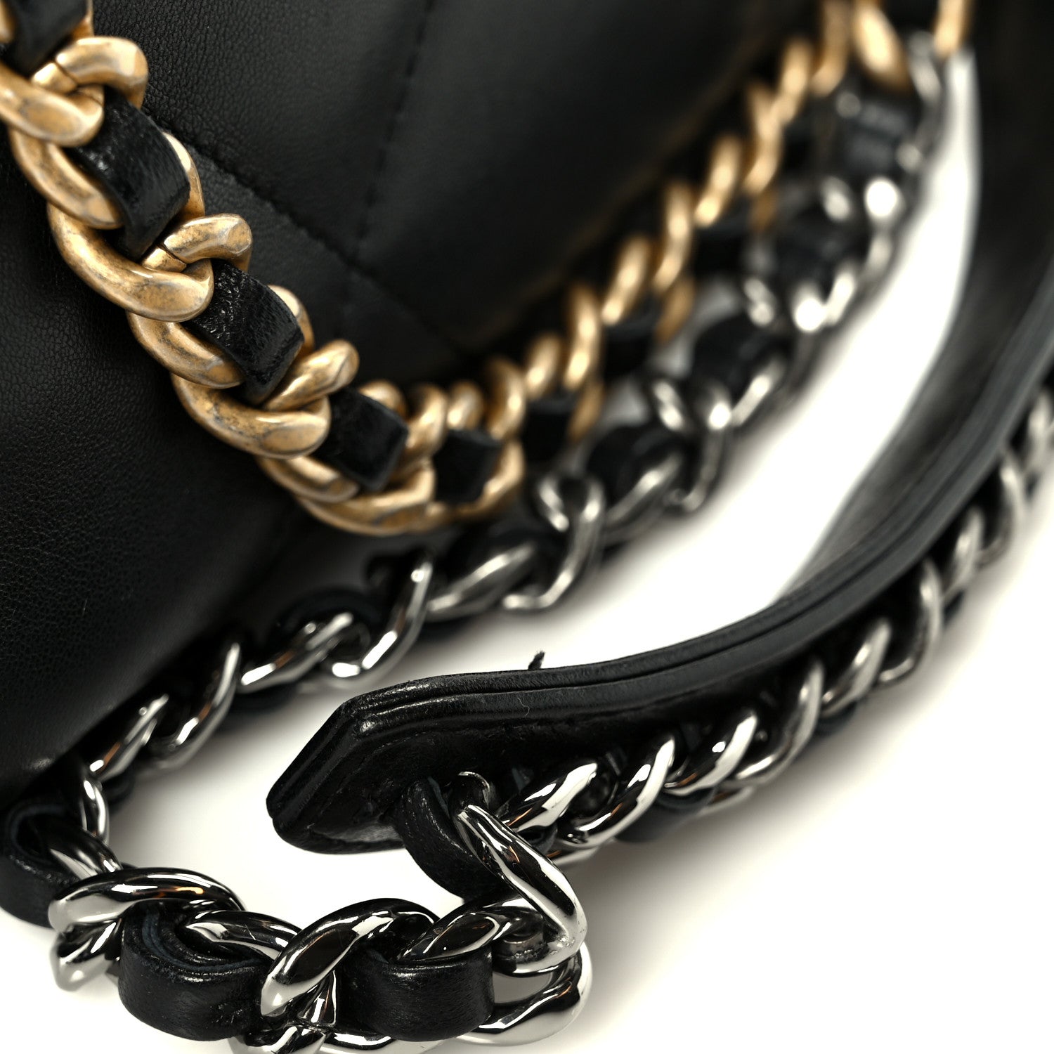 Chanel Lambskin Quilted Medium Chanel 19 Flap Black 11 of 11