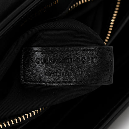 Saint Laurent Calfskin Y Quilted Monogram Toy Loulou Crossbody Bag Black 7 of 10