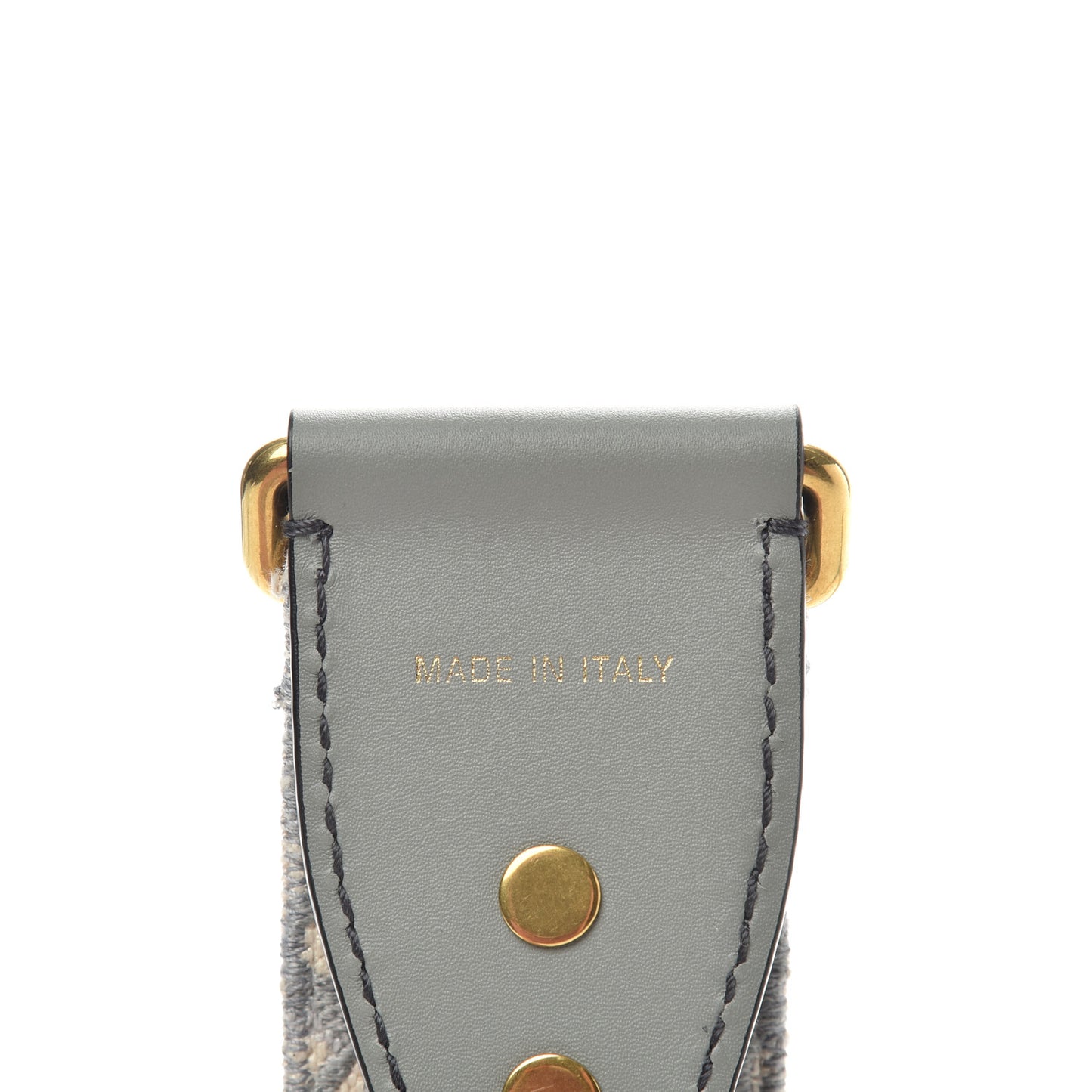 Oblique Studded Shoulder Strap Gris Multicolor