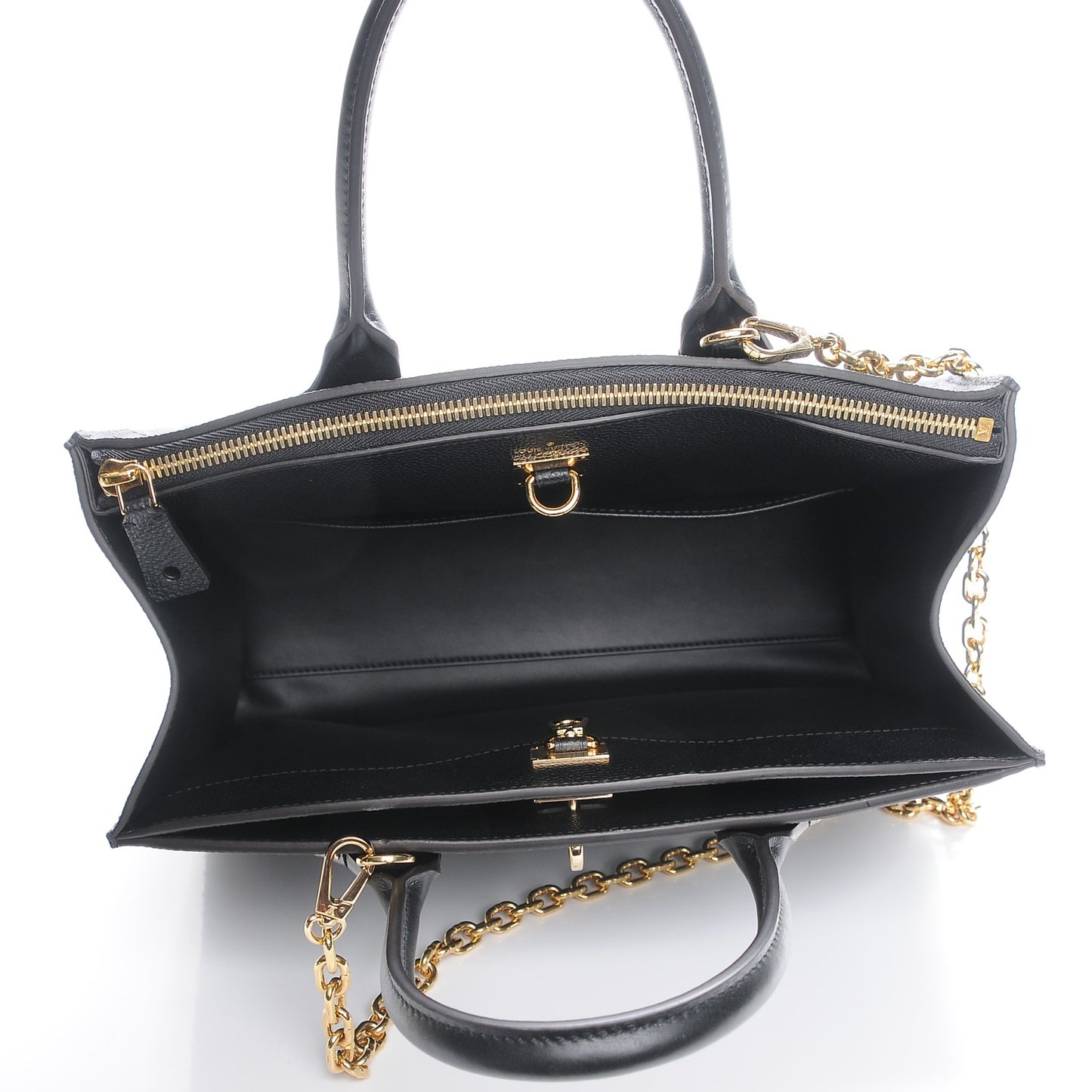 Calfskin Studded City Steamer MM Black