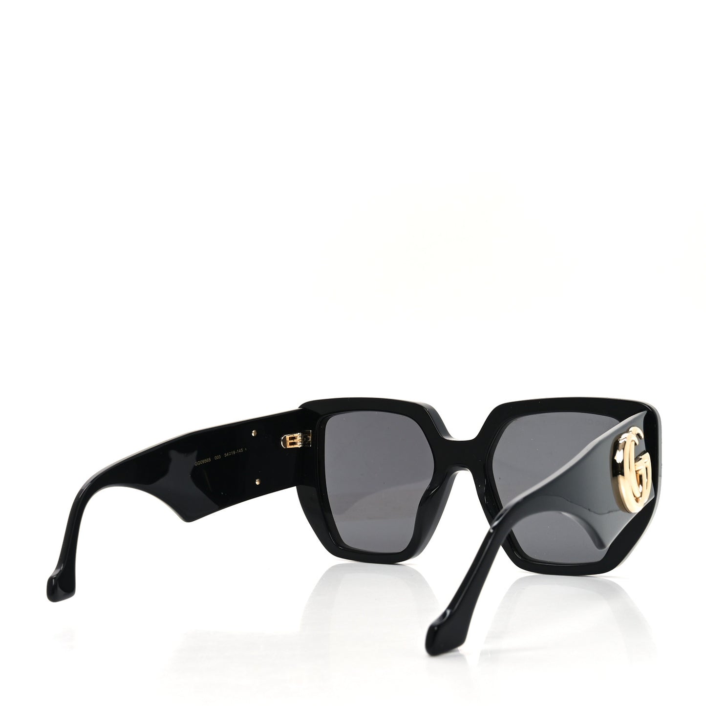 Acetate Square Frame Sunglasses GG0956S Black