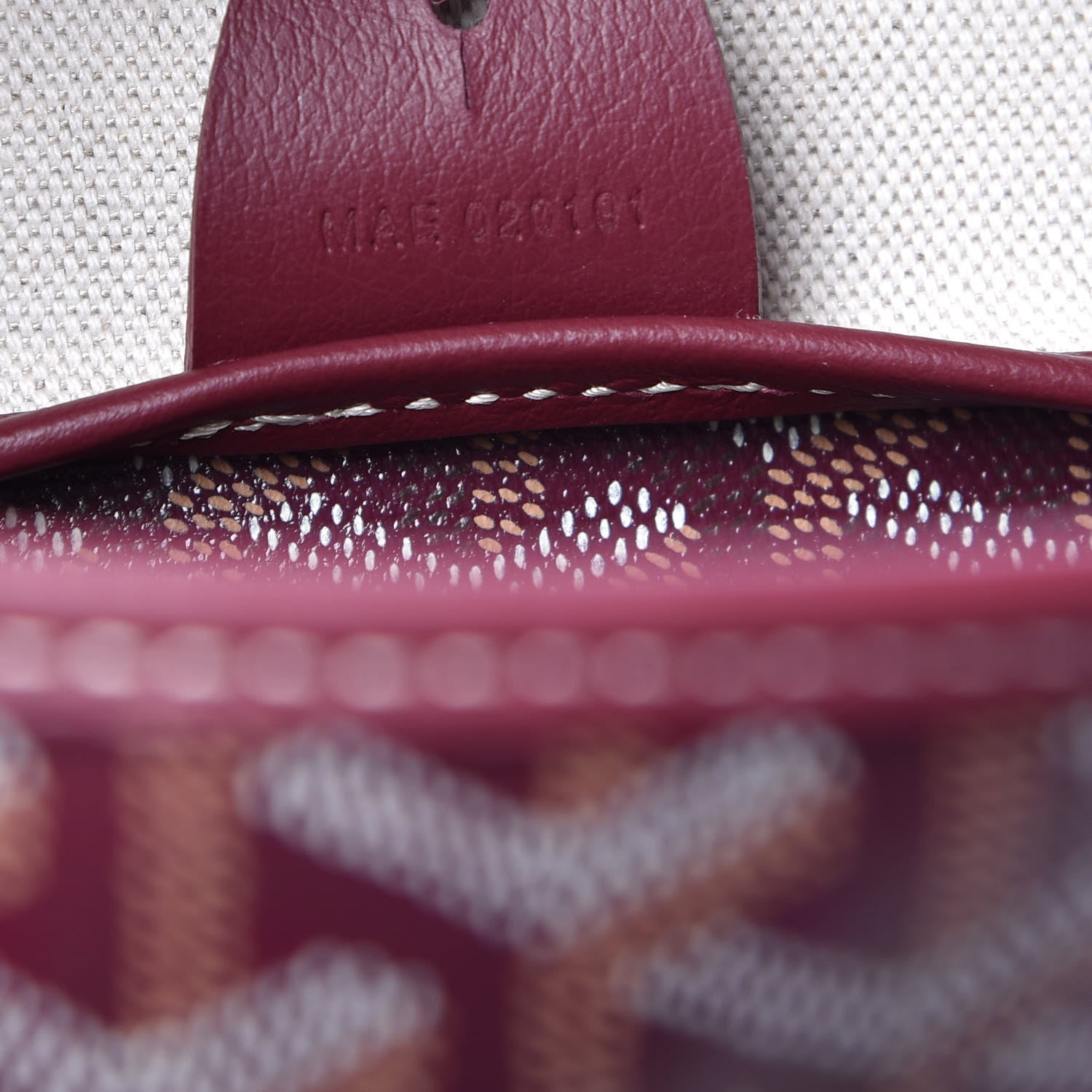 Goyard Goyardine Artois PM Burgundy 7 of 9