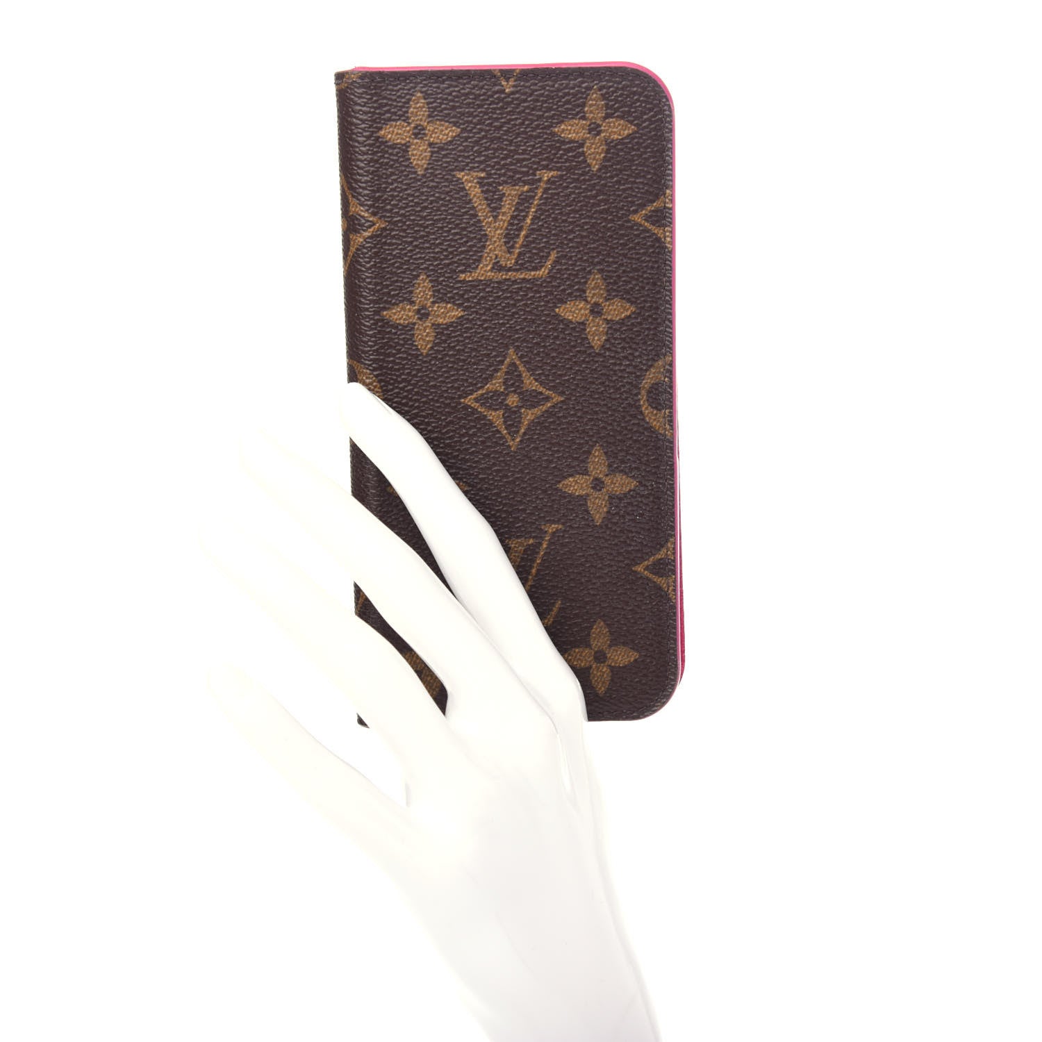 Louis Vuitton Monogram iPhone X Folio Case Rose Pop 2 of 8