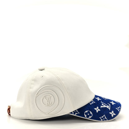 Louis Vuitton Cotton Monogram Jacquard LV Match Cap Blue 4 of 7