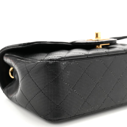 Chanel Calfskin Quilted Pixel Effect Mini Rectangular Flap Black 9 of 12