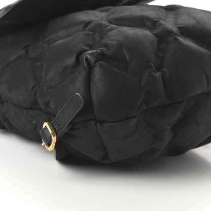 Chanel Iridescent Calfskin Quilted Chesterfield Backpack Black 5 of 9