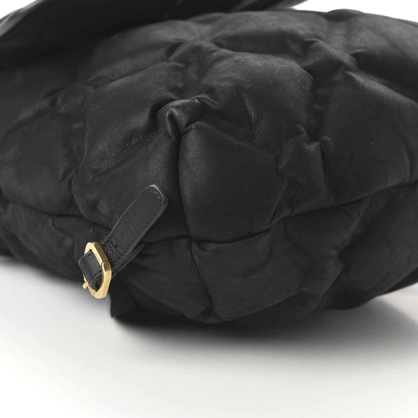 Iridescent Calfskin Quilted Chesterfield Backpack Black