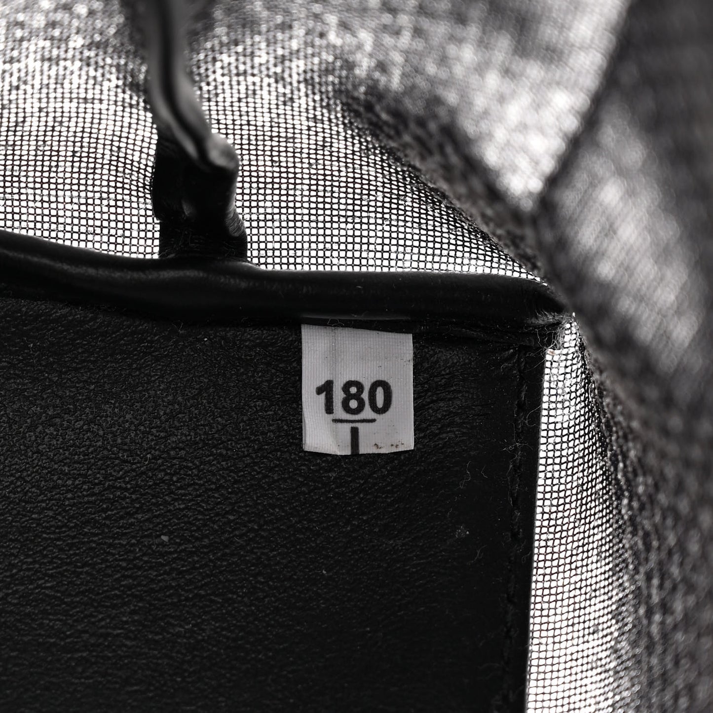 Sequin Mesh Small Tote Bag Black