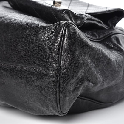 Chanel Glazed Caviar Large Pocket In The City Tote Black 8 of 11