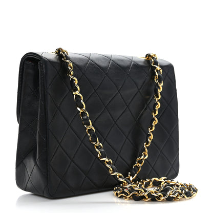 Chanel Lambskin Quilted Mini Square Flap Bag Black 3 of 9