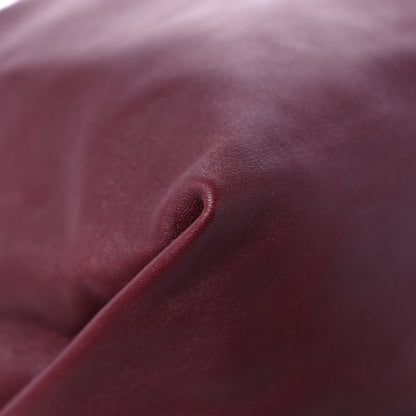 Saint Laurent Lambskin Teddy Drawstring Bag Burgundy 10 of 12