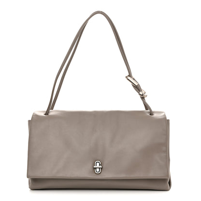 Marc Jacobs Calfskin Large Dual Shoulder Bag Cement 1 of 12