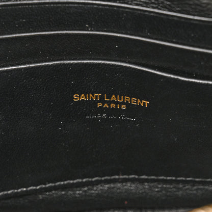 Saint Laurent Grain De Poudre Matelasse Monogram Mini Lou Camera Bag Light Chartreuse 6 of 10