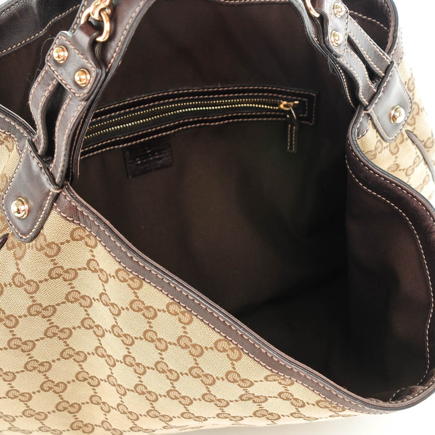 Monogram Large Wave Hobo Dark Brown