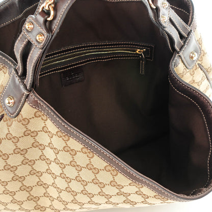 Gucci Monogram Large Wave Hobo Dark Brown 5 of 7