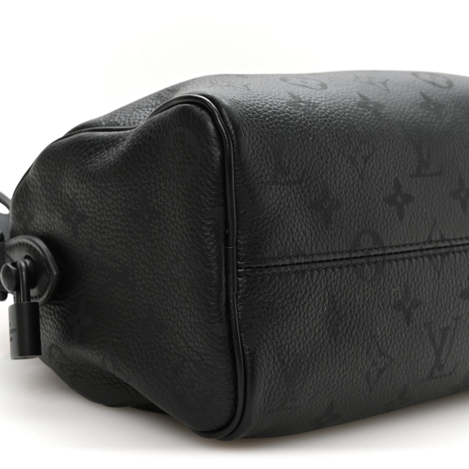 Louis Vuitton Calfskin Monogram Speedy P9 Bandouliere 20 Ultra Black 10 of 12
