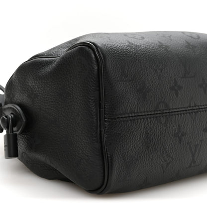 Louis Vuitton Calfskin Monogram Speedy P9 Bandouliere 20 Ultra Black 10 of 12
