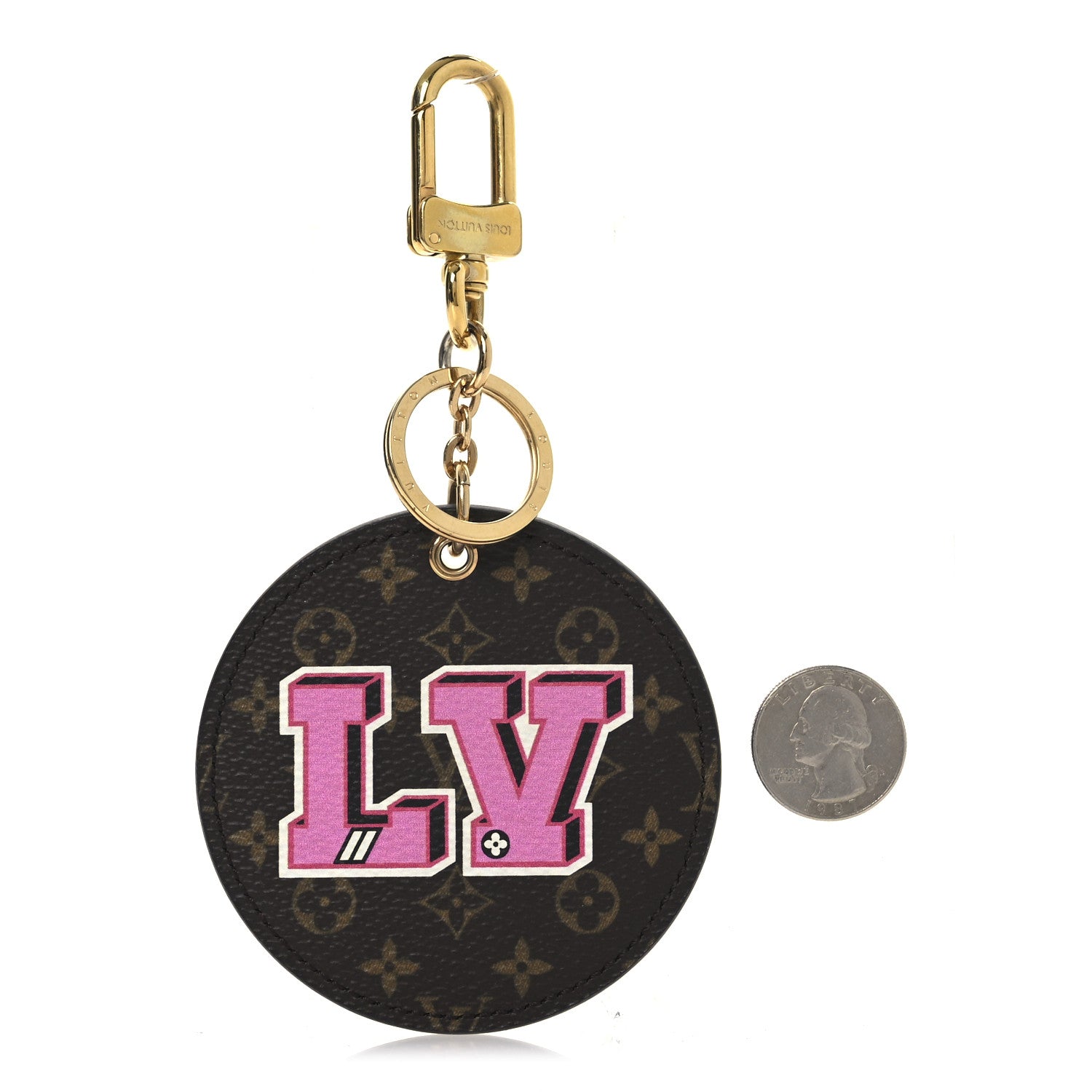 Louis Vuitton Monogram Stories Bag Charm Key Holder 2 of 4