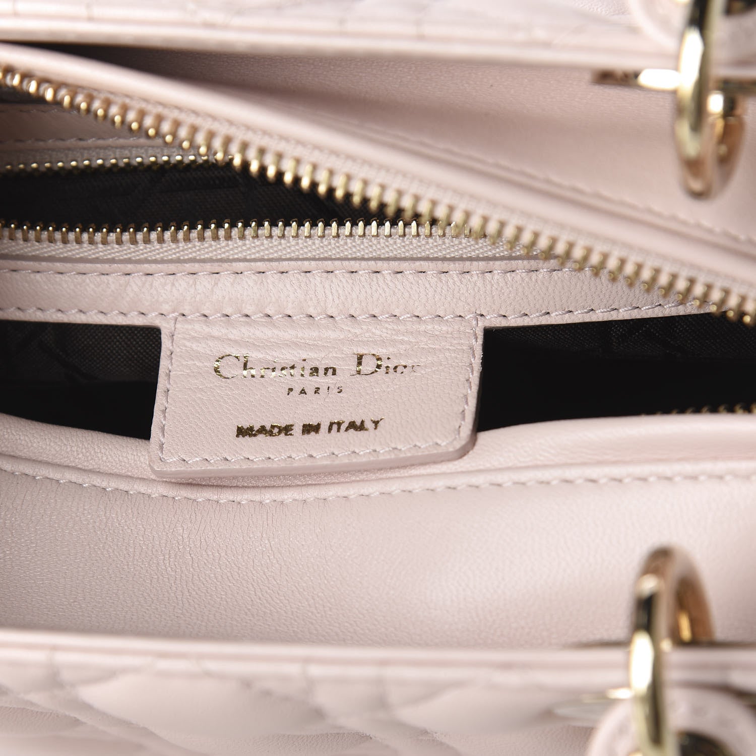 Christian Dior Lambskin Cannage Medium Lady Dior Light Pink 7 of 9