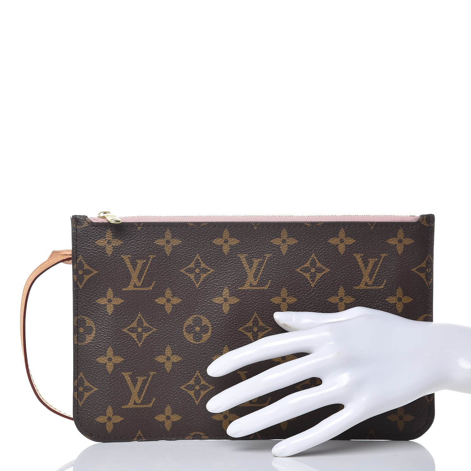 Louis Vuitton Monogram Neverfull MM GM Pochette Rose Ballerine 2 of 8