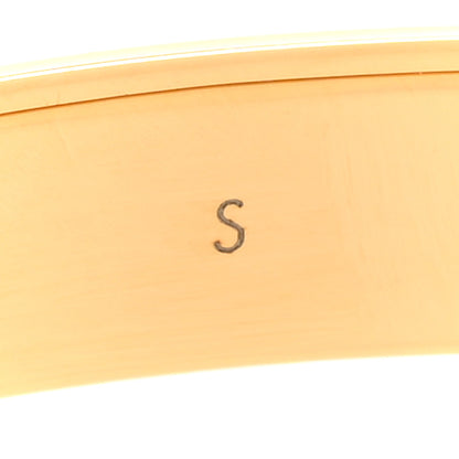Louis Vuitton Brass Monogram Nanogram Cuff S Gold 5 of 6