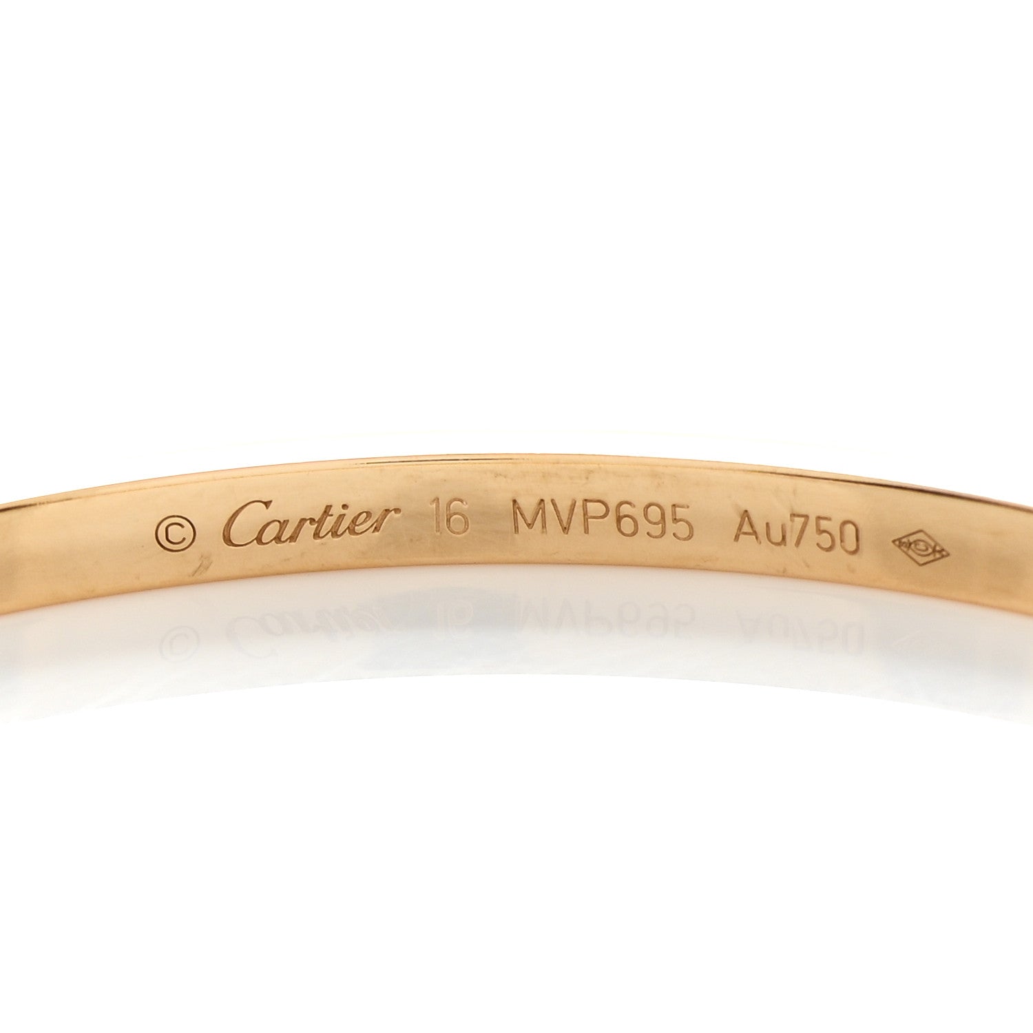Cartier 18K Yellow Gold Small LOVE Bracelet 16 3 of 5